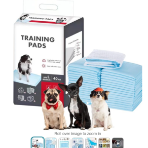 Dog Pee Pads, Pee Pads for Dogs, Potty Trainin Pads, Super Absorbent & Leak-Free Pads for Pets, Kids, Elderly - Liquid, Urine, Accidents(L)(40 Count/23.6X23.6in)