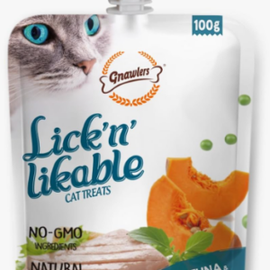 Sniff & Licks Gnawlers Lickable Tuna & Pumpkin Wet Creamy Cat Treats With Assorted Flavours For Adult & Senior Cats, Healthy Cat Treat