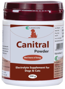 Canitral Powder Electrolyte Supplement for Dogs & Cats – Supports Energy, Combats Stress, and Aids in Diarrhea & Dehydration